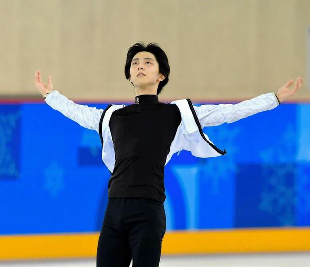 YuzuNews del 14 febbraio 2018: PyeongChang2018 – Terza practice di Yuzuru Hanyu al practice rink