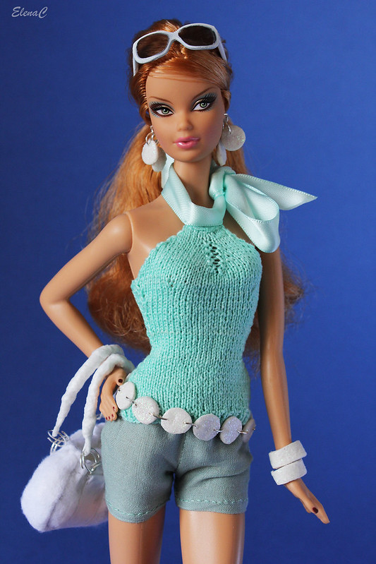 Creazioni per Barbie 14 – Shorts e top turchesi